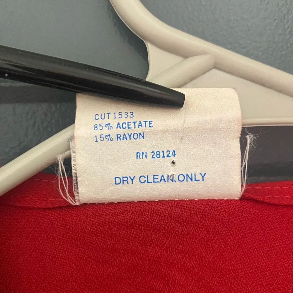 Vintage 80s Two-Tone Dress - Picture 5 of 6